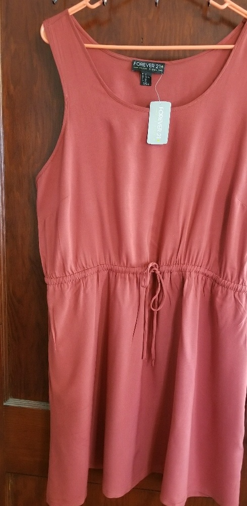 Rust Color Forever 21 Plus Sundress
